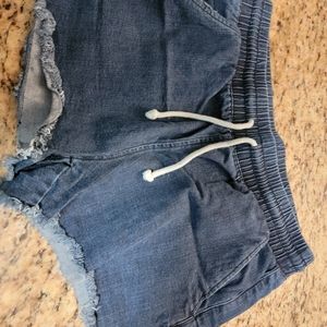 No Boundaries Drawstring Jean Shorts